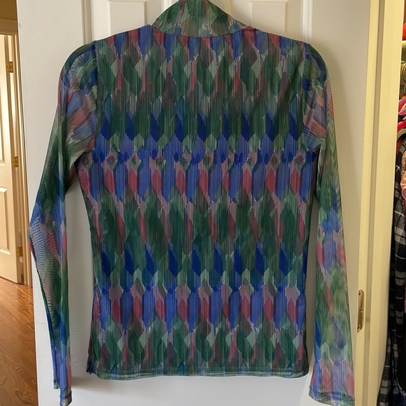 BY ANTHROPOLOGIE Mesh Mock-neck Long Sleeve Size Small - Picture 9 of 9